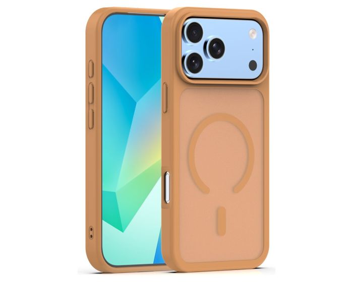 Mag Matte Cover Hybrid Open Cam Case Θήκη Συμβατή με MagSafe - Brown (iPhone 17 Pro Max / 18 Pro Max) - MT84622