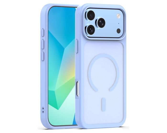 Mag Matte Cover Hybrid Open Cam Case Θήκη Συμβατή με MagSafe - Light Blue (iPhone 17 Pro Max / 18 Pro Max) - MT84625