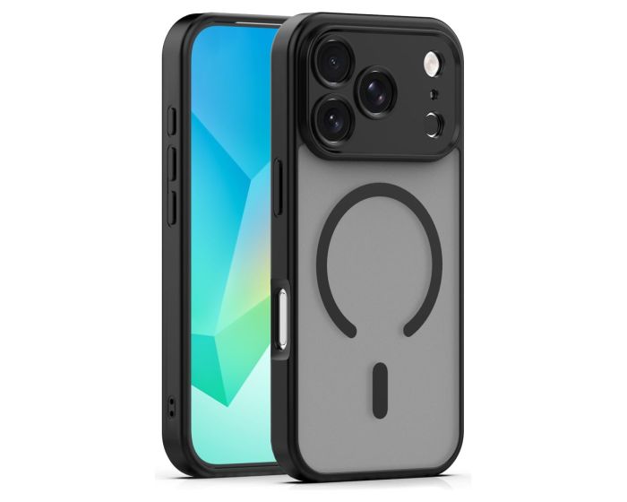 Mag Matte Cover Hybrid Case Θήκη Συμβατή με MagSafe - Black (iPhone 17 Pro Max / 18 Pro Max) - MT84629