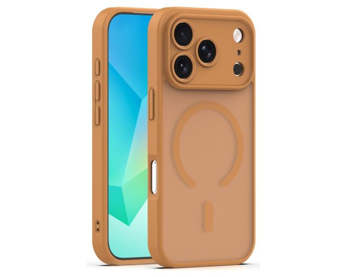 Mag Matte Cover Hybrid Case Θήκη Συμβατή με MagSafe - Brown (iPhone 17 Pro Max / 18 Pro Max) - MT84628