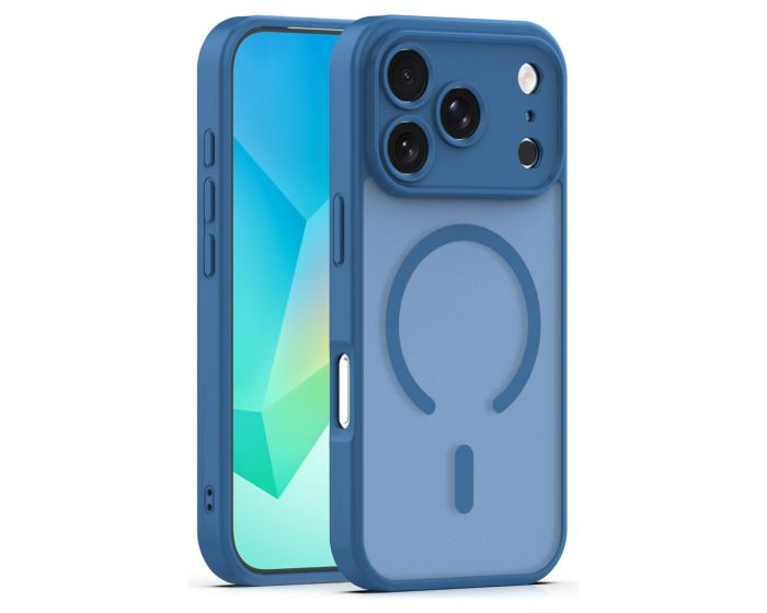 Mag Matte Cover Hybrid Case Θήκη Συμβατή με MagSafe - Dark Blue (iPhone 17 Pro Max / 18 Pro Max) - MT84627