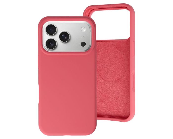 MagColor Pure Case Θήκη Σιλικόνης Συμβατή με MagSafe - Red (iPhone 17 Pro Max)