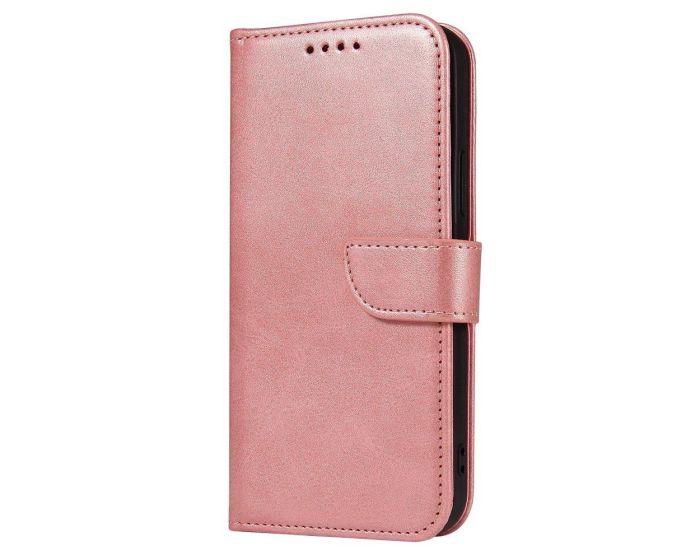Magnet Case Elegant Book Θήκη Πορτοφόλι με Stand - Pink (Samsung Galaxy S21 Ultra 5G)