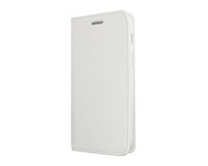 Forcell Magnet Wallet Case Θήκη Πορτοφόλι με δυνατότητα Stand White (Huawei P20)