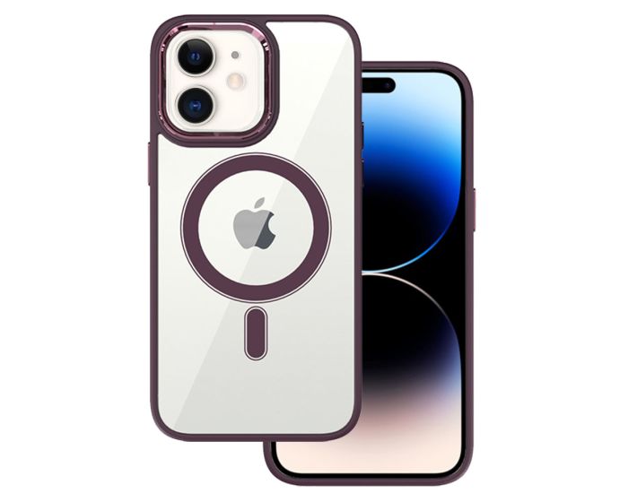 Tel Protect Magnetic MagSafe Hybrid Case Clear / Cherry (iPhone 11) - MT68546
