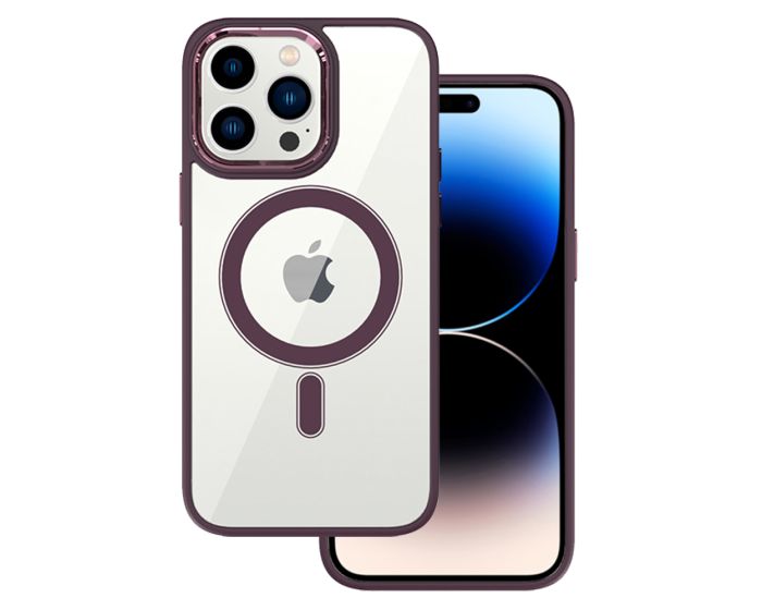 Tel Protect Magnetic MagSafe Hybrid Case Clear / Cherry (iPhone 11 Pro Max)