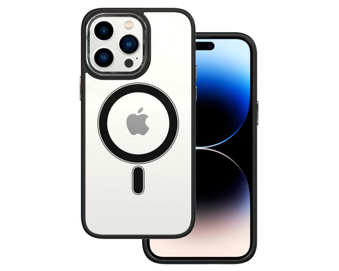 Tel Protect Magnetic MagSafe Hybrid Case Clear / Black (iPhone 13 Pro Max)
