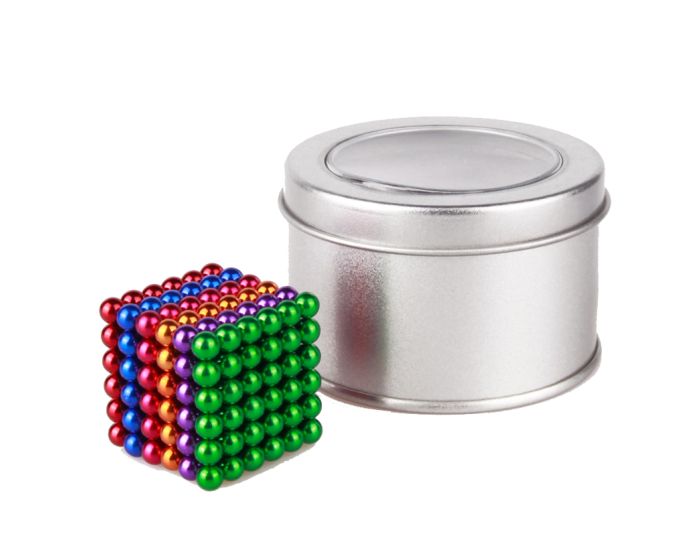 Magnetic Neodymium Magic Cube Puzzle Blocks 216pcs 5mm - Colorful