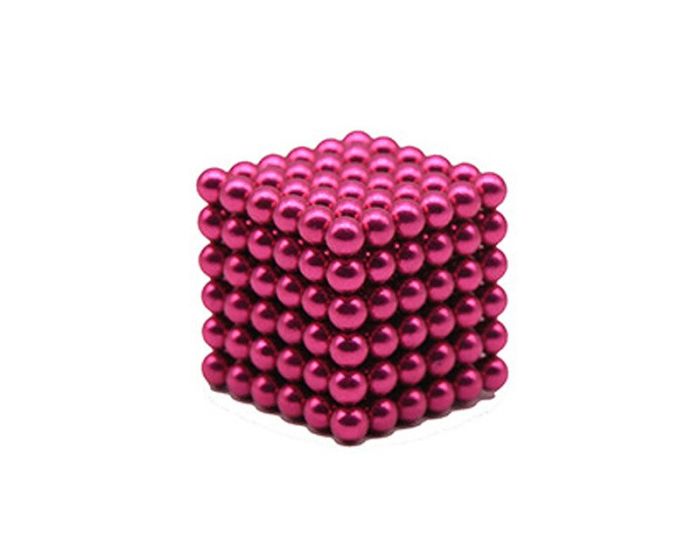 Magnetic Neodymium Magic Cube Puzzle Blocks 216pcs 3mm - Pink