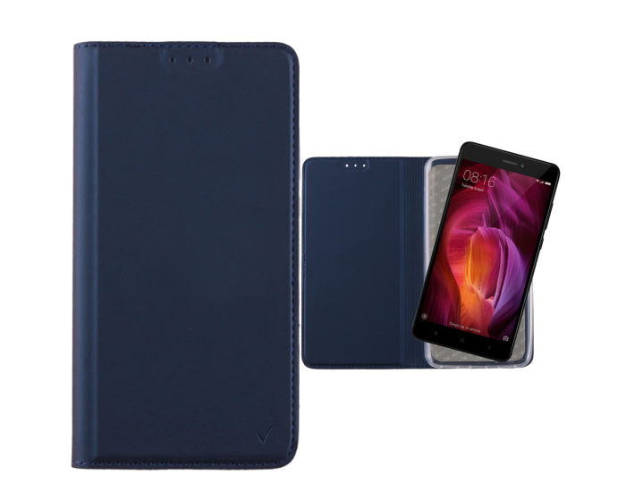 Magnet Book Stand Case Dark Blue – Xiaomi Redmi Note 4X