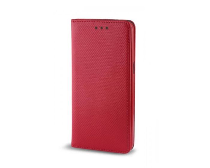 Forcell Smart Book Case με Δυνατότητα Stand Θήκη Πορτοφόλι Κόκκινο (LG X Power)