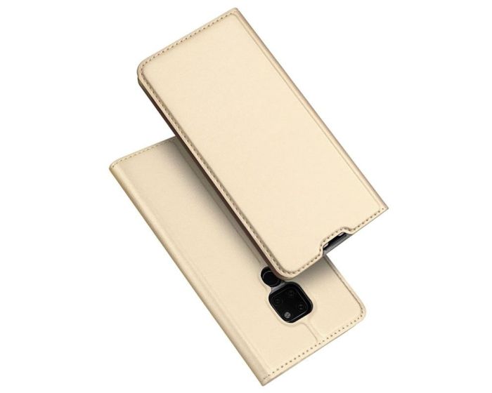 DUX DUCIS SkinPro Wallet Case Θήκη Πορτοφόλι με Stand - Gold (Huawei Mate 20)