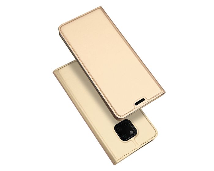 DUX DUCIS SkinPro Wallet Case Θήκη Πορτοφόλι με Stand - Gold (Huawei Mate 20 Pro)