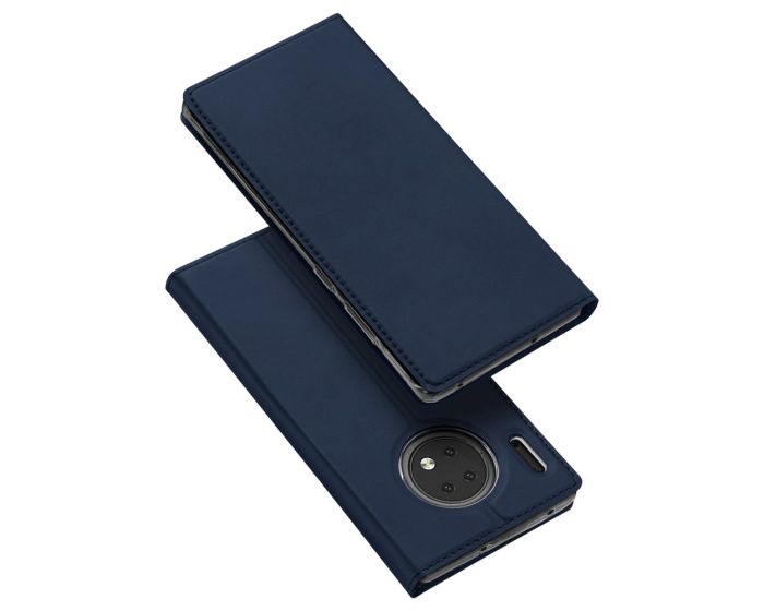 DUX DUCIS SkinPro Wallet Case Θήκη Πορτοφόλι με Stand - Navy Blue (Huawei Mate 30)