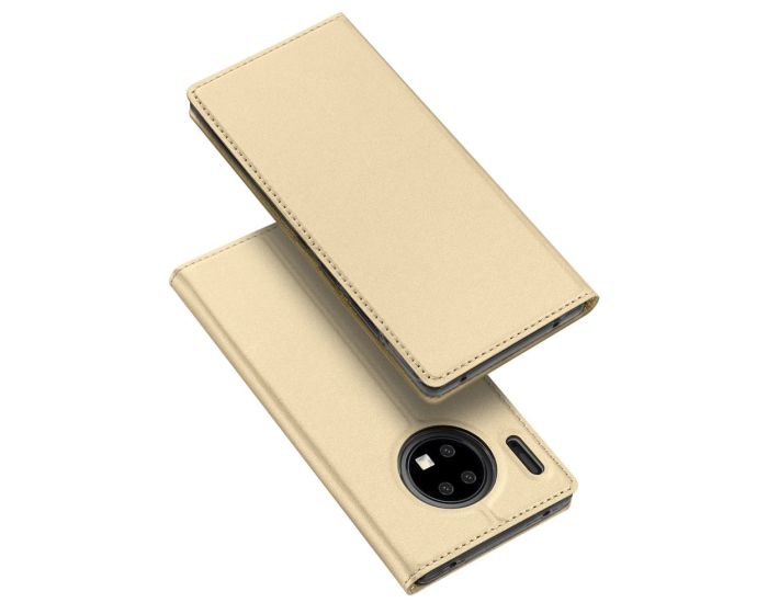 DUX DUCIS SkinPro Wallet Case Θήκη Πορτοφόλι με Stand - Gold (Huawei Mate 30 Pro)