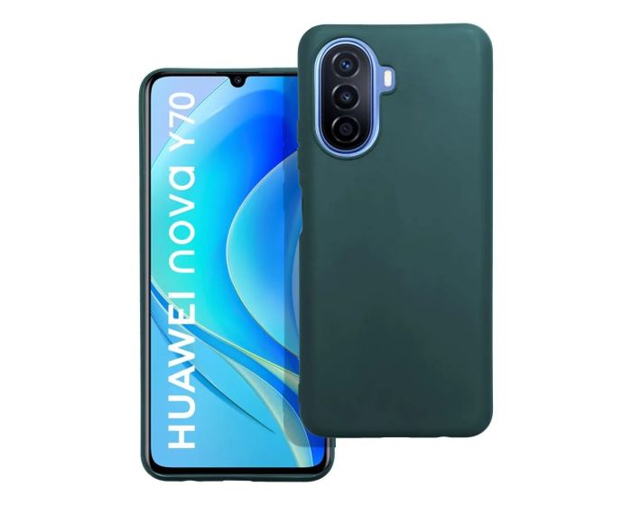 Matt Back Cover TPU Case Θήκη Dark Green (Huawei Nova Y70)