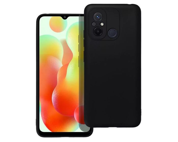 Matt Back Cover TPU Case Θήκη Black (Xiaomi Redmi 12C)