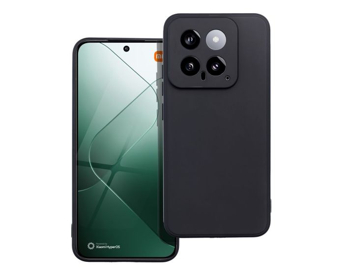 Matt Back Cover TPU Case Θήκη Black (Xiaomi 14)