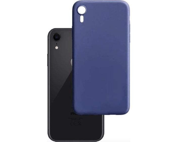 Matt Back Cover TPU Case Θήκη Blue (iPhone XR)
