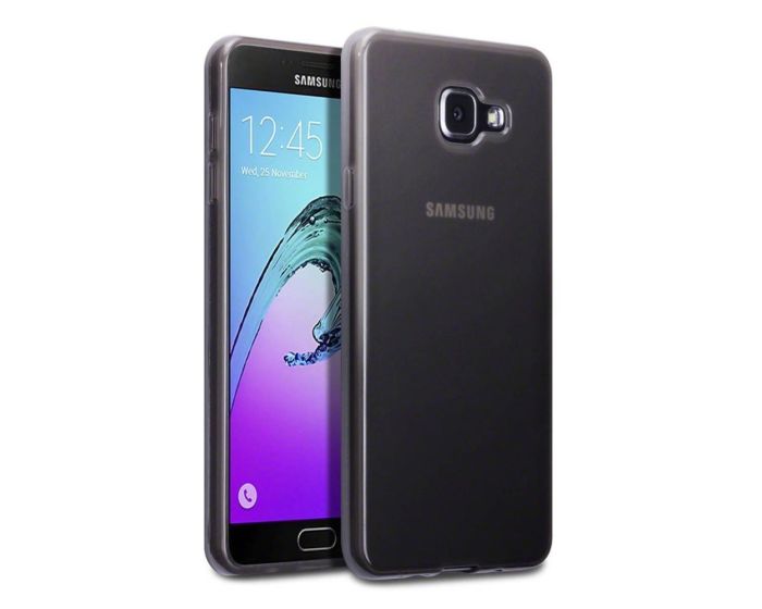 Terrapin Θήκη Σιλικόνης Slim Fit Silicone Case (118-002-535) Ημιδιάφανη Μαύρη (Samsung Galaxy A7 II - 2016)