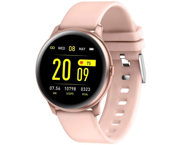 MaxCom FW32 Neon Smart Watch Fitness Tracker IP67 Silicon Band - Pink