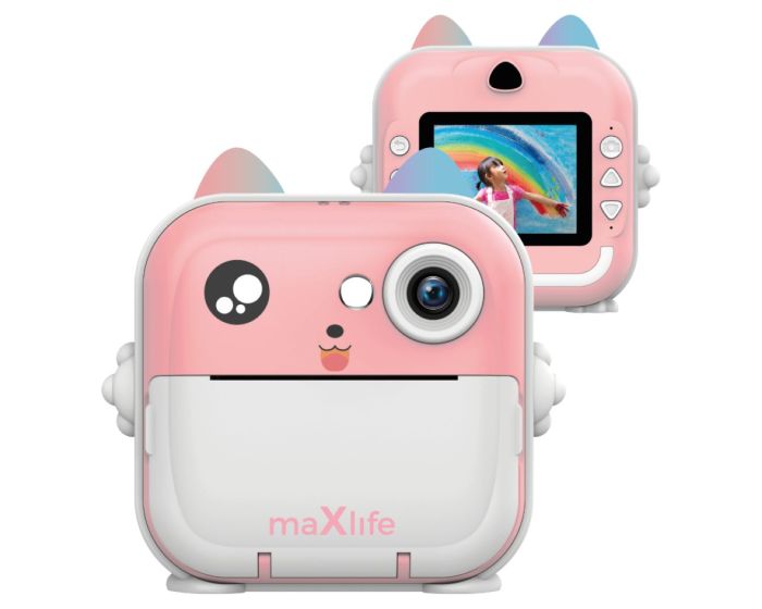 Maxlife Instant Printing Camera MXPC-100 For Children Παιδική Κάμερα - Pink