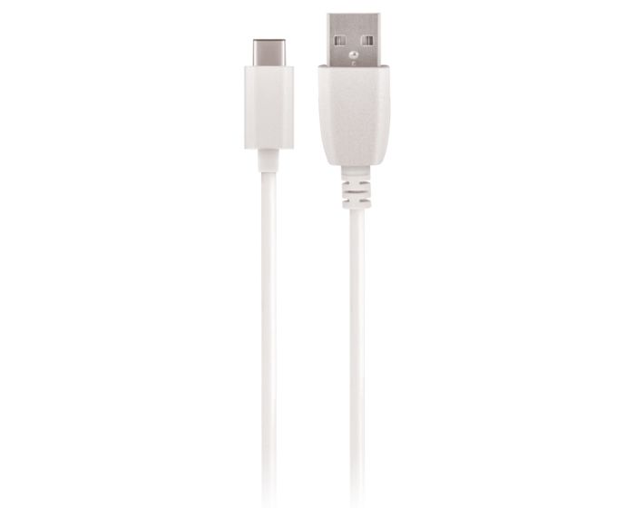 Maxlife USB to Type-C Fast Charging Data Cable 3A Καλώδιο Φόρτισης 1m - White