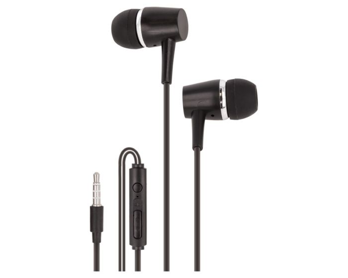 Maxlife MXEP-02 In-Ear Earphones Hands Free Ακουστικά Black