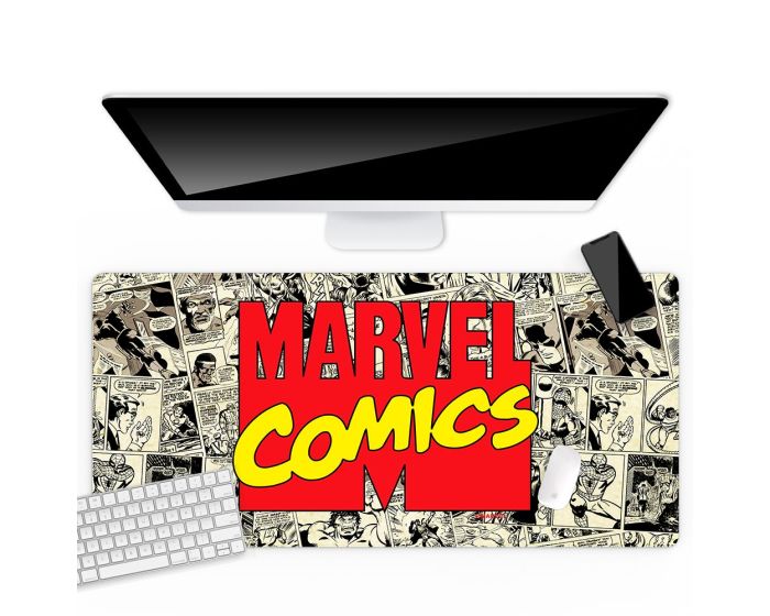 Marvel Desk Mat (MDPMARVEL001) Αντιολισθητικό Mouse Pad 800x400mm - 004 Marvel Comics Beige