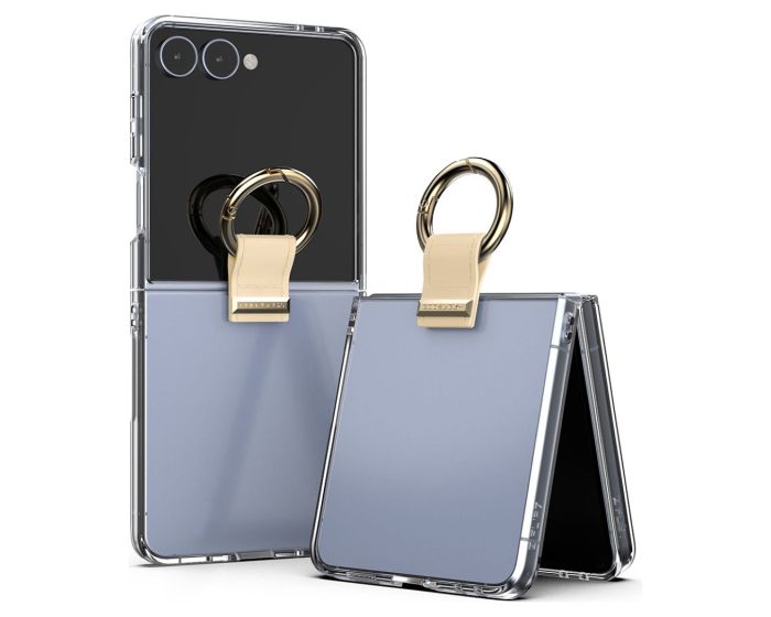 Mercury Goospery Golden Bell Case Θήκη με Ring Holder Beige (Samsung Galaxy Z Flip8) - MT84682