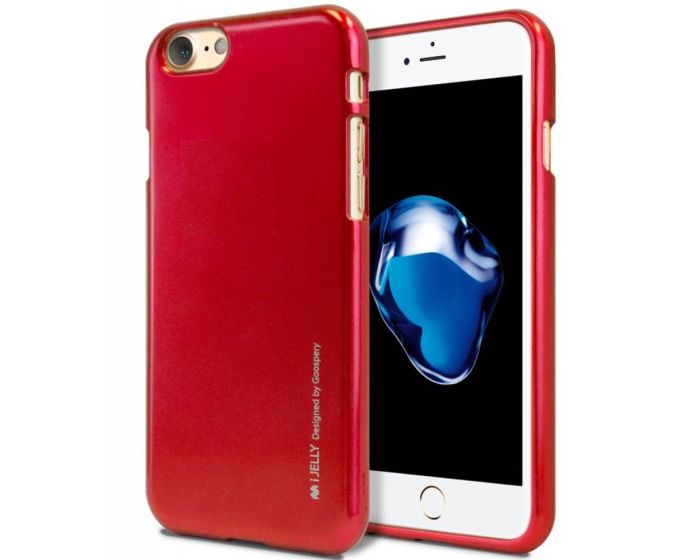 Mercury i-Jelly Slim Fit Case Θήκη Σιλικόνης Red (iPhone 7 / 8 / SE 2020)