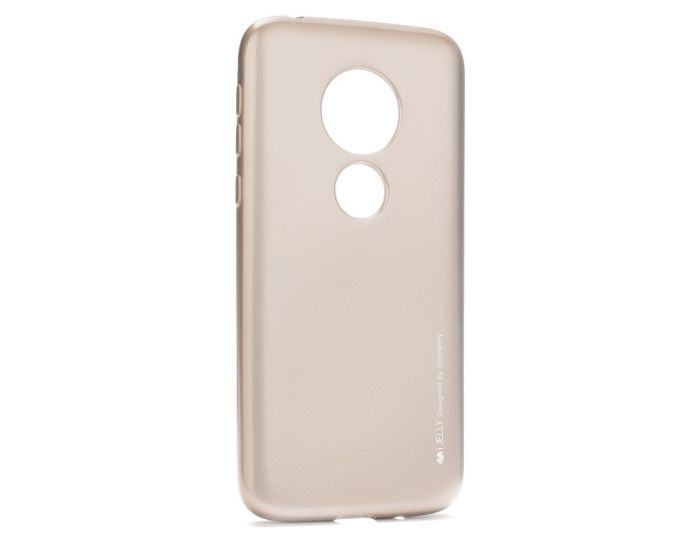 Mercury i-Jelly Slim Fit Case Θήκη Σιλικόνης Gold (Motorola Moto G7 Play)