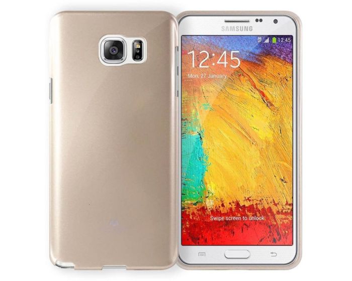 Mercury Jelly Slim Fit Case Θήκη Σιλικόνης Χρυσό (Samsung Galaxy Note 5)