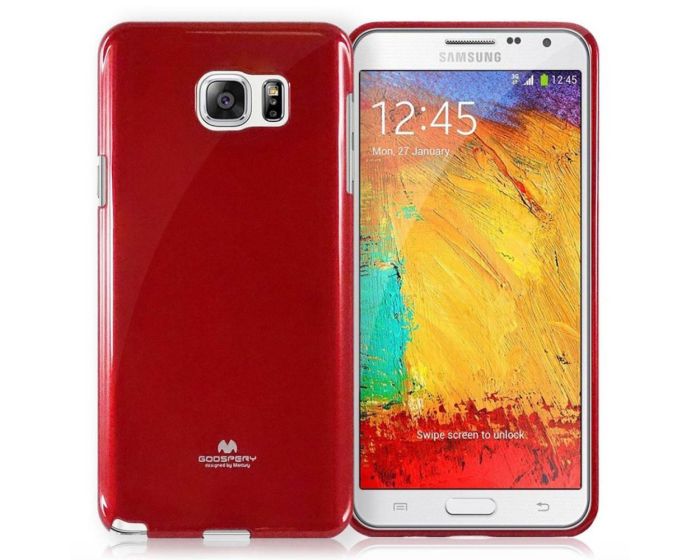 Mercury Jelly Slim Fit Case Θήκη Σιλικόνης Κόκκινη (Samsung Galaxy Note 5)