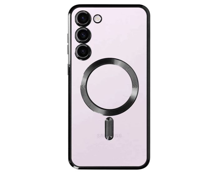 Metallic MagSafe Case Θήκη Σιλικόνης Clear / Black (Samsung Galaxy S24)
