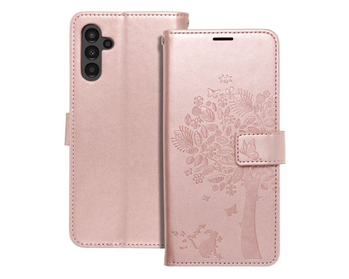 Forcell MEZZO Smart Book Case με Δυνατότητα Stand Θήκη Πορτοφόλι Rose Gold Tree (Samsung Galaxy A13 5G)