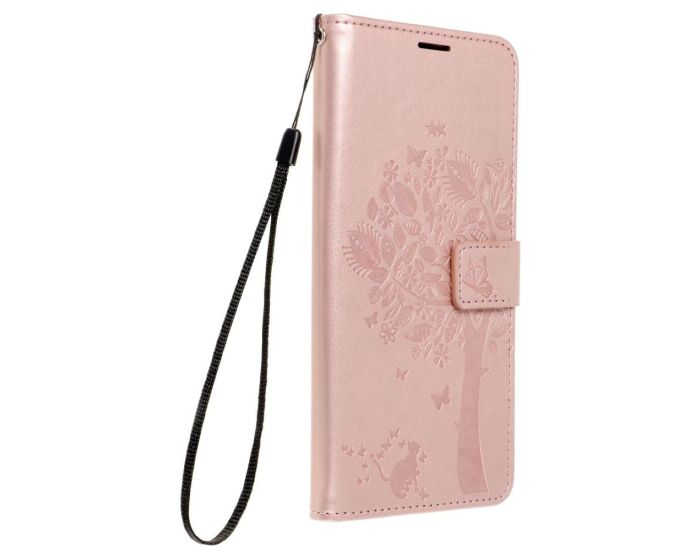 Forcell MEZZO Smart Book Case με Δυνατότητα Stand Θήκη Πορτοφόλι Rose Gold Tree (Samsung Galaxy A55 5G)