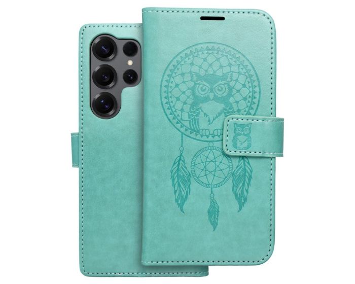 Forcell MEZZO Smart Book Case με Δυνατότητα Stand Θήκη Πορτοφόλι Green Dreamcatcher (Samsung Galaxy S25 Ultra) - MT79442