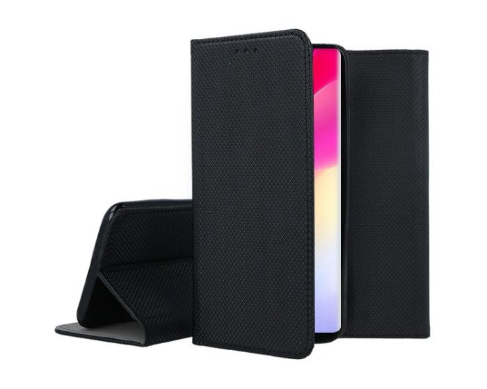 Forcell Smart Book Case με Δυνατότητα Stand Θήκη Πορτοφόλι Black (Xiaomi Mi Note 10 Lite)