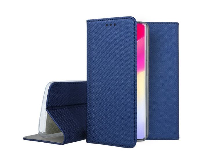 Forcell Smart Book Case με Δυνατότητα Stand Θήκη Πορτοφόλι Navy Blue (Xiaomi Mi Note 10 Lite)