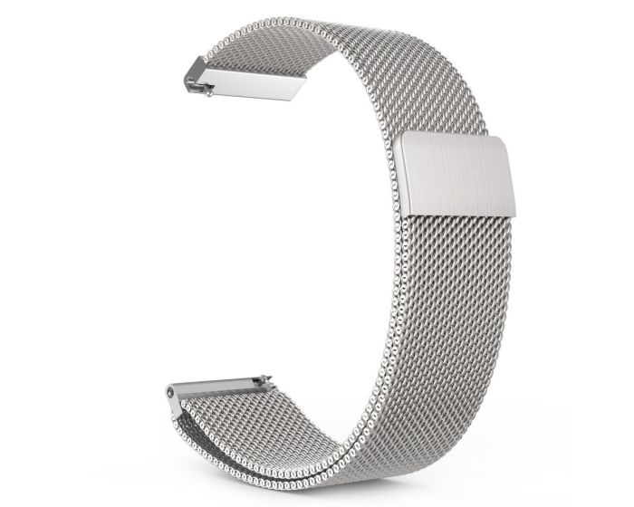 TECH-PROTECT Milanese Stainless Steel Watch Strap Silver (περιλαμβάνει τα μεταλλικά κουμπώματα) για Samsung Galaxy Watch 42mm