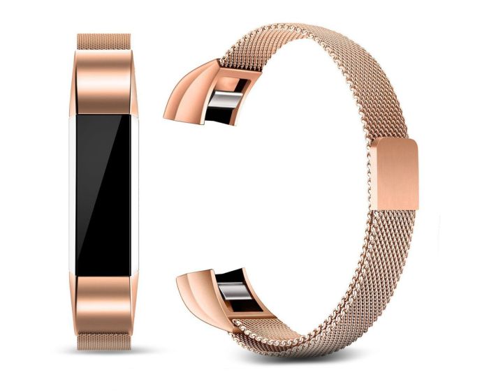 TECH-PROTECT Milanese Stainless Steel Watch Strap Rose Gold για Fitbit Alta