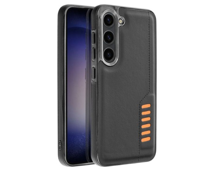 Milano PU Leather Back Cover Case - Black (Samsung Galaxy A35 5G)