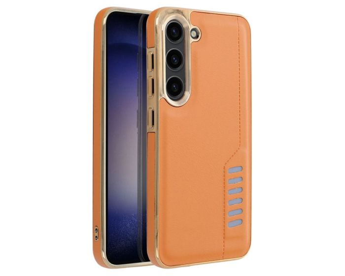 Milano PU Leather Back Cover Case - Brown (Samsung Galaxy A35 5G)