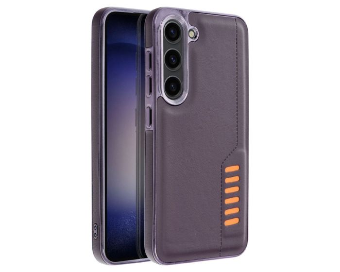 Milano PU Leather Back Cover Case - Dark Purple (Samsung Galaxy A35 5G)