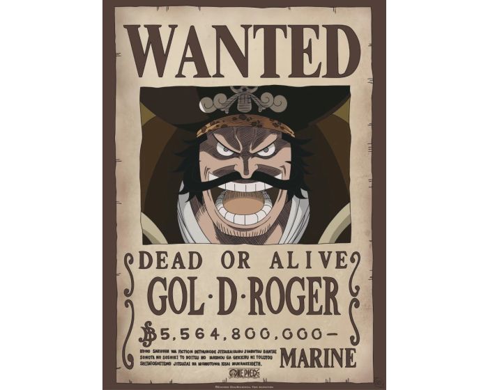 GB Eye ONE PIECE (Wanted Gol D. Roger) Poster Chibi - Αφίσα 52x38cm