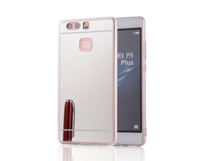 Forcell Mirror Slim Fit Gel Case Θήκη Σιλικόνης - Silver (Huawei P9 Plus)