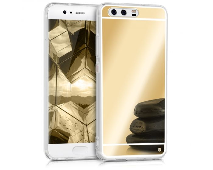 KWmobile Mirror Slim Fit Gel Case (40973.21) Θήκη Σιλικόνης Gold (Huawei P10)