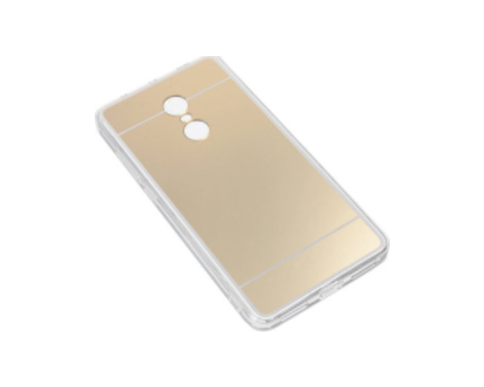 Forcell Mirror Slim Fit Gel Case Θήκη Σιλικόνης Gold (Xiaomi Redmi 5 Plus)
