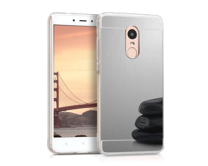 Forcell Mirror Slim Fit Gel Case Θήκη Σιλικόνης Silver (Xiaomi Redmi 5 Plus)